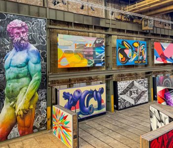 Colourful contemporary artwork